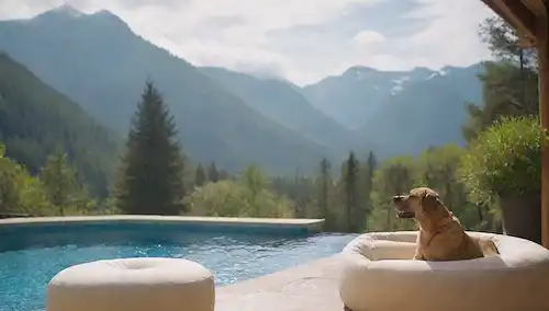 Un spa sereno con piscina