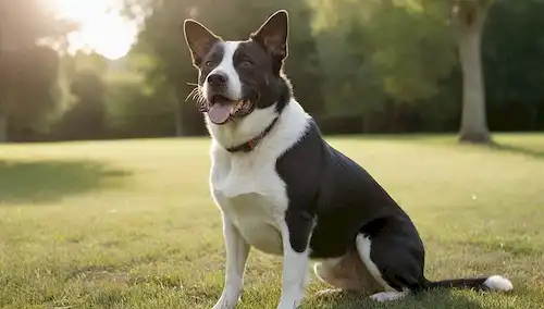Un perro musculoso con un abrigo corto