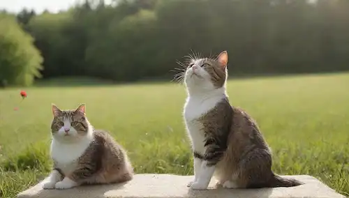 3 gatos juguetonos