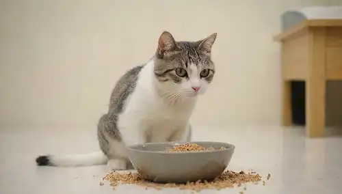 Un gato con una expresión preocupada
