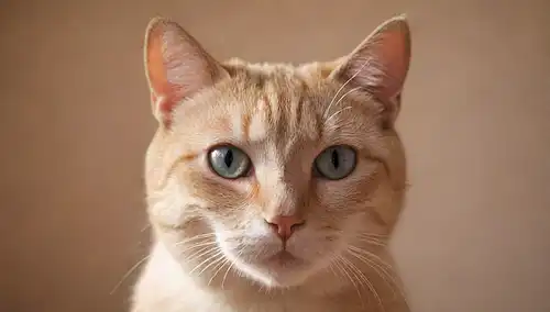 ilustración 3D de una cara de gatos con un resplandor débil o aura