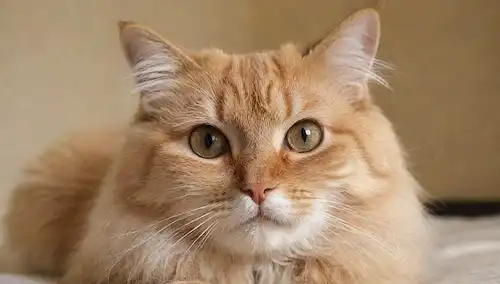Orejas felinos, una cara lápida juguetona, una bola de pelusa, un abrigo suave, patas suaves, un color de fondo calmante, atmósfera calmante
