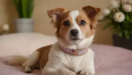 Pequeño perro con cabello sedoso